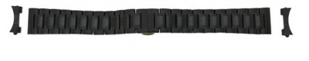 Bratara neagra deployant capat drept si curbat 12mm