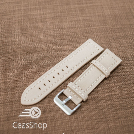 Curea piele beige 22 mm - 42217