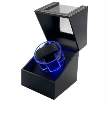 Watch winder cu led pentru un ceas carcasă piele ecologică - Img 4