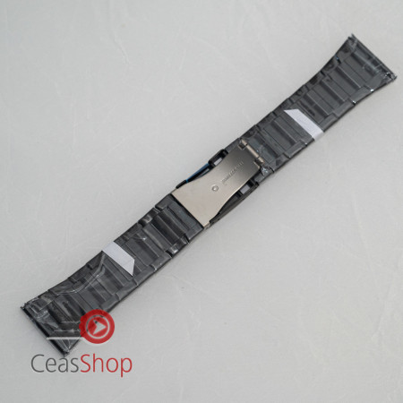 Brățara metalica neagră cu buton lateral 28mm - 58750 - Img 2