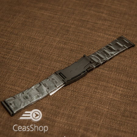Bratara neagra 18mm capat drept - 40597 - Img 2