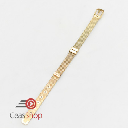 Bratara tip Pandora milaneza aurie