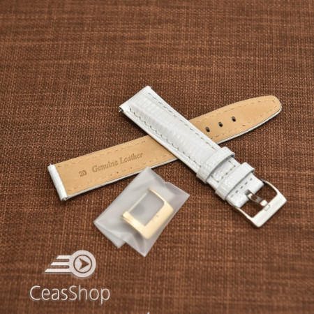 Curea model soparla captusita pe jumătate albă  20mm - 45827 - Img 2