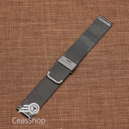 Bratara milaneza fina culoare neagra 10mm - Img 2