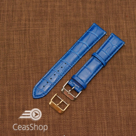 Curea model crocodil captusita albastră  22m XXL - 45750