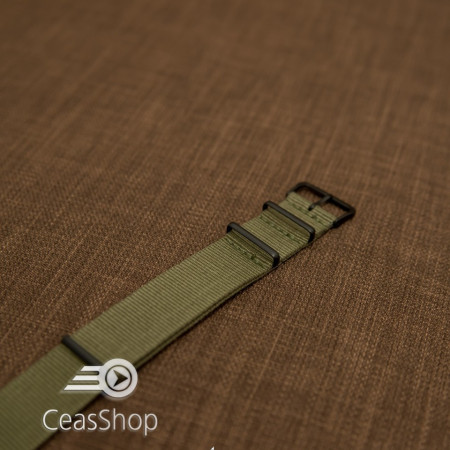 Curea NATO verde olive 24mm catarame negre - 36974 - Img 2