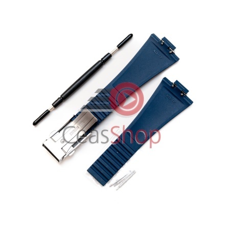 Curea silicon navy cu catarama din trei parti pentru Tissot PRX de 35/40mm diametru - Img 2