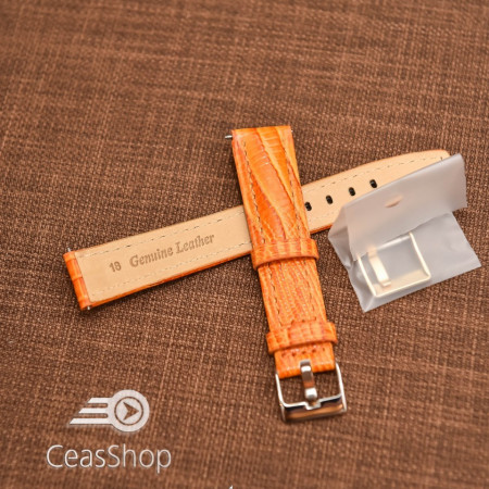 Curea model soparla captusita pe jumătate portocalie  14mm - 45809 - Img 2