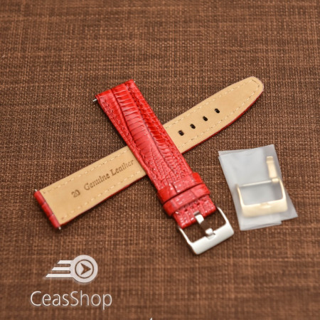 Curea model soparla captusita pe jumătate roșie  18mm - 45814 - Img 2