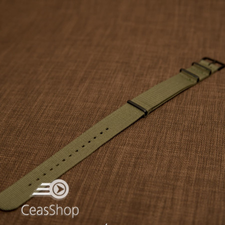 Curea NATO verde olive 22mm catarame negre - 36567