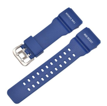 Curea tip Casio cauciuc albastra GG-1000 / GWG-100 / GSG-100 - Img 2