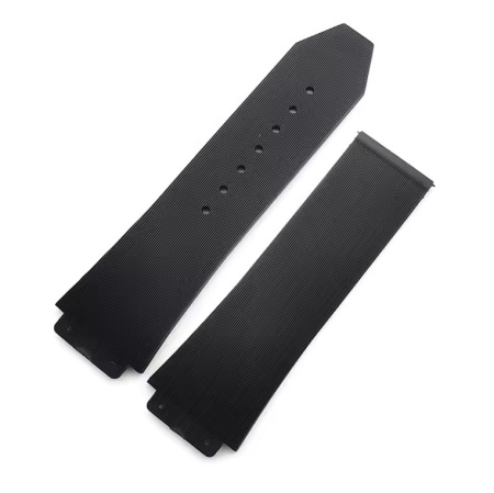 Curea tip Hublot silicon cu dungi neagra