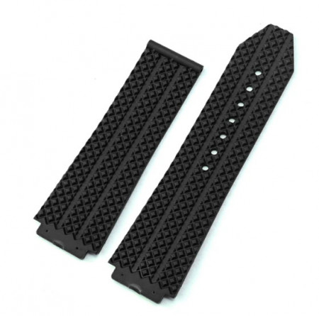 Curea tip Hublot silicon neagra