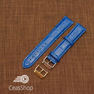 Curea model crocodil captusita albastră  22m XXL - 45750