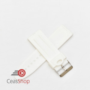 Curea silicon subtire alba 30mm - Img 2
