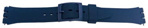 Curea silicon tip Swatch 17 mm albastru navy -58638