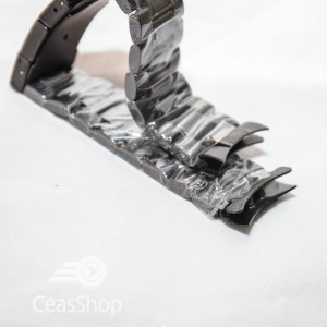 Bratara capete curbate neagra 22mm - Img 5