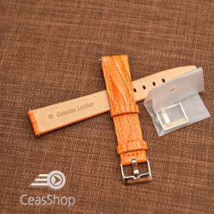 Curea model soparla captusita pe jumătate portocalie  18mm - 45810 - Img 2