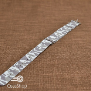 Curea NATO camuflaj alb arctic 24mm - 38055