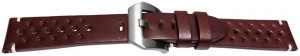 Curea piele perforata maro închis GP Racing 24mm - 56979