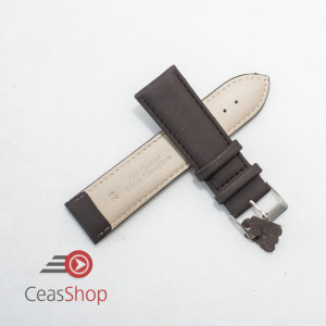 Curea piele vitel maro inchis mată 14mm - 7020214 - Img 2