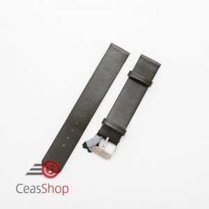 Curea piele vitel neagra plata,semi lucioasa 28mm - 3270128