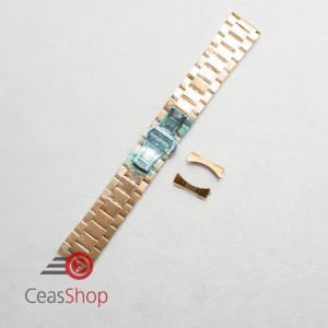 Bratara aurie deployant capat drept si curbat 18mm - Img 3