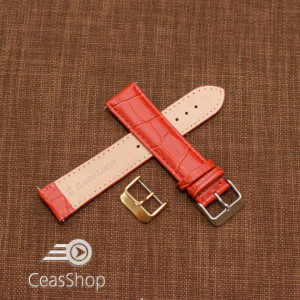 Curea model crocodil captusita roșie 22m XL - 45770 - Img 2