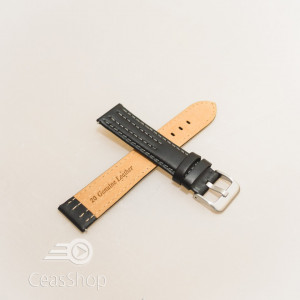 Curea model olimpic neagra cu gri 22mm - 51563 - Img 2