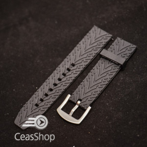 Curea neagra ceas sport 24mm XL- 49432 - Img 2