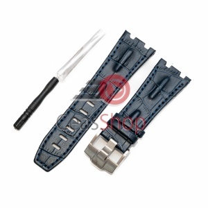 Curea piele albastră tip Audemars Piguet 28mm