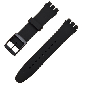 Curea silicon tip Swatch 12 mm neagră -59755