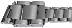 Bratara argintie deployant capat drept 22mm - 57140 - Img 2