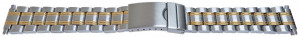 Bratara metalica reglabila bicoloră capete pe arc 16-22mm - 55008