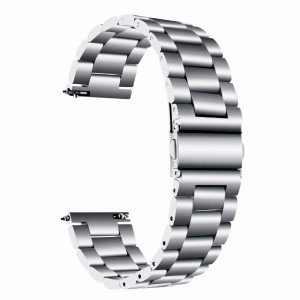 Bratara smartwatch argintie cu telescop Quick Release 18mm