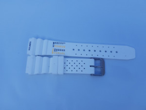 Curea albă poliuretan 18mm(20mm) - 53359