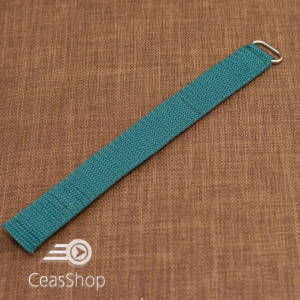 Curea din tesatura de nylon verde sport cu arici 18mm - 34904 - Img 2
