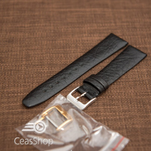 Curea piele bufalo, plată  fără,cusatură neagră 20mm - 40073