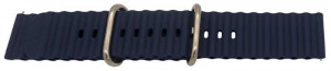 Curea silicon albastru navy cutată cu telescop QR 20mm - 63043 - Img 3