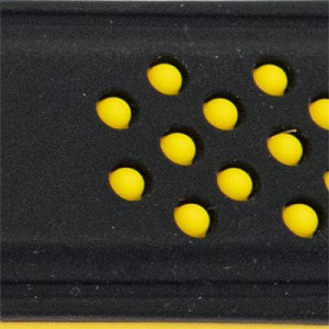 Curea silicon doua culori negru cu galben, telescop QR, 24mm -62009 - Img 2