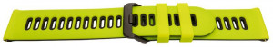 Curea silicon doua culori QR verde lime cu negru 22mm- 62217