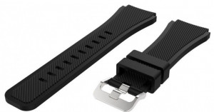 Curea silicon neagra 22mm pentru Samsung Gear S3