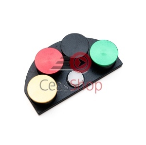 Suport metalic cu 4 cupe ulei cu capace colorate - Img 2