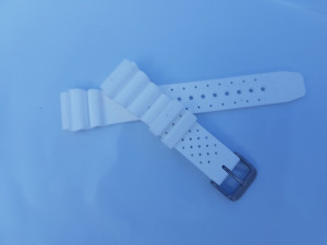 Curea albă poliuretan 18mm(20mm) - 53359 - Img 2