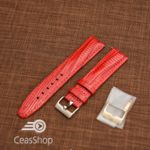 Curea model soparla captusita pe jumătate roșie  12mm - 45812
