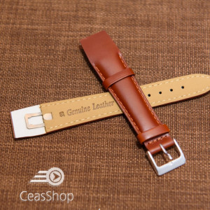 Curea piele vitel maro, open end, 18mm - 36025 - Img 2