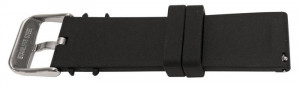 Curea silicon negru cu dunga albă, telescop QR 22mm -62010 - Img 4