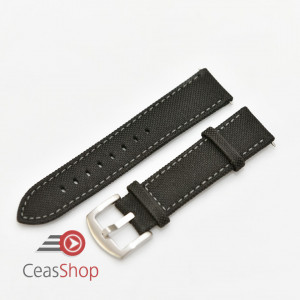 Curea panza neagra cu gri 22mm - 51547