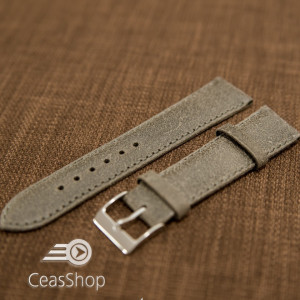 Curea piele gri vintage 22mm - 42238