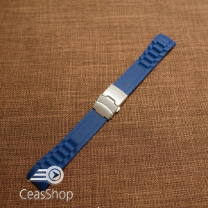 Curea silicon navy capat curbat 22mm - 47979